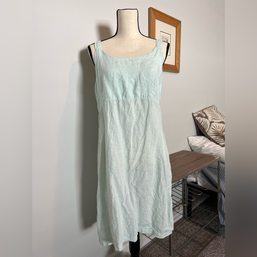 Mint Linen Dress